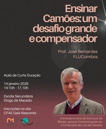 Ação de Curta Duração "Ensinar Camões: um desafio grande e compensador"