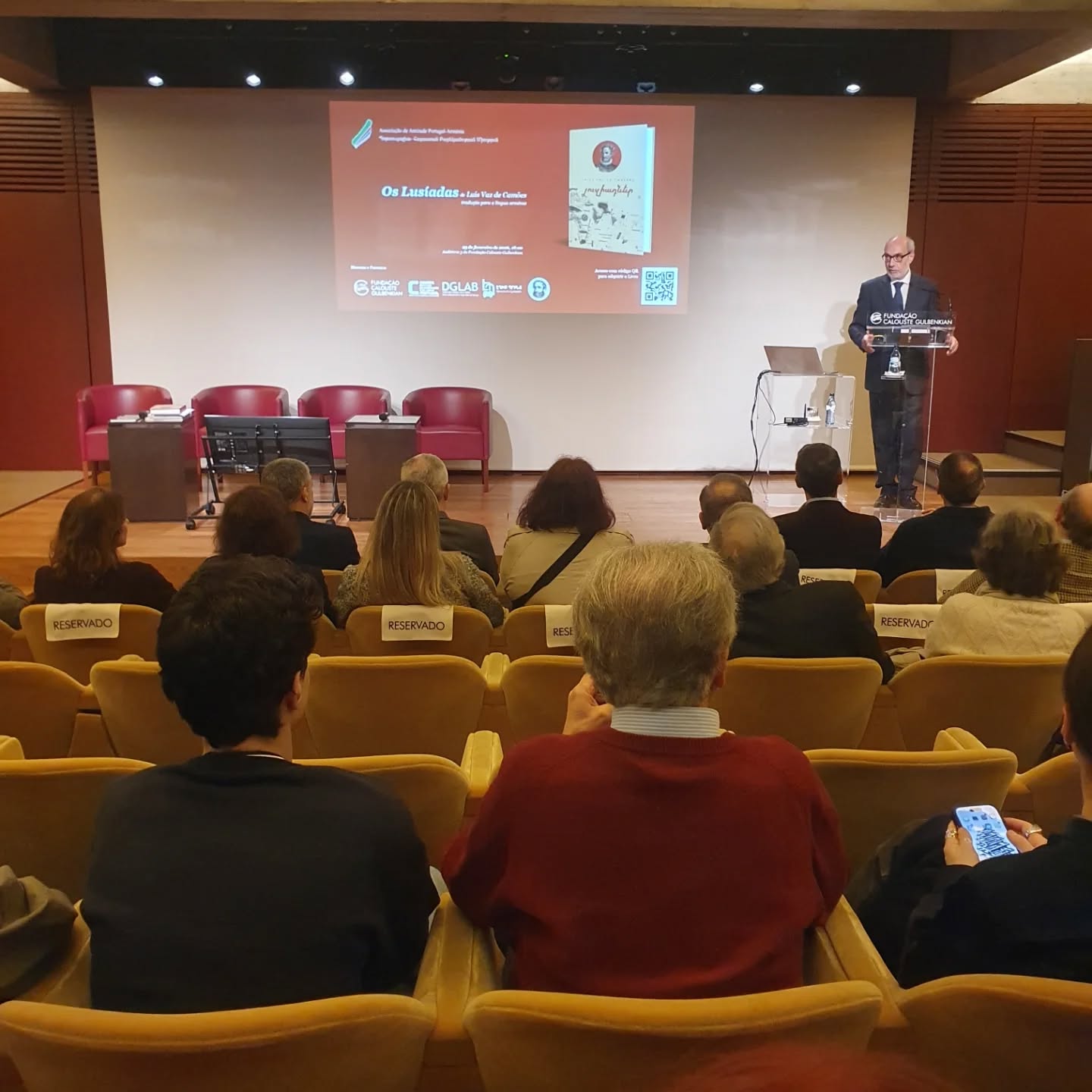 Lançamento na Gulbenkian da tradução para arménio de 