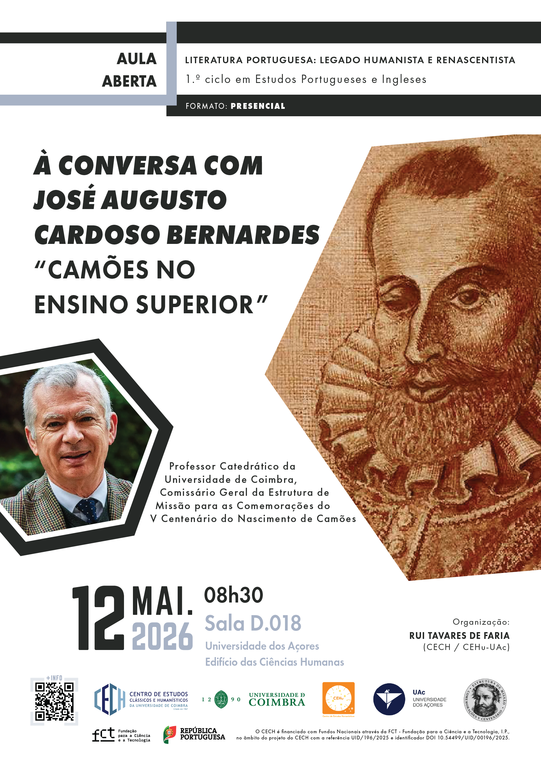 Ponta Delgada acolhe duas aulas abertas dedicadas a Camões