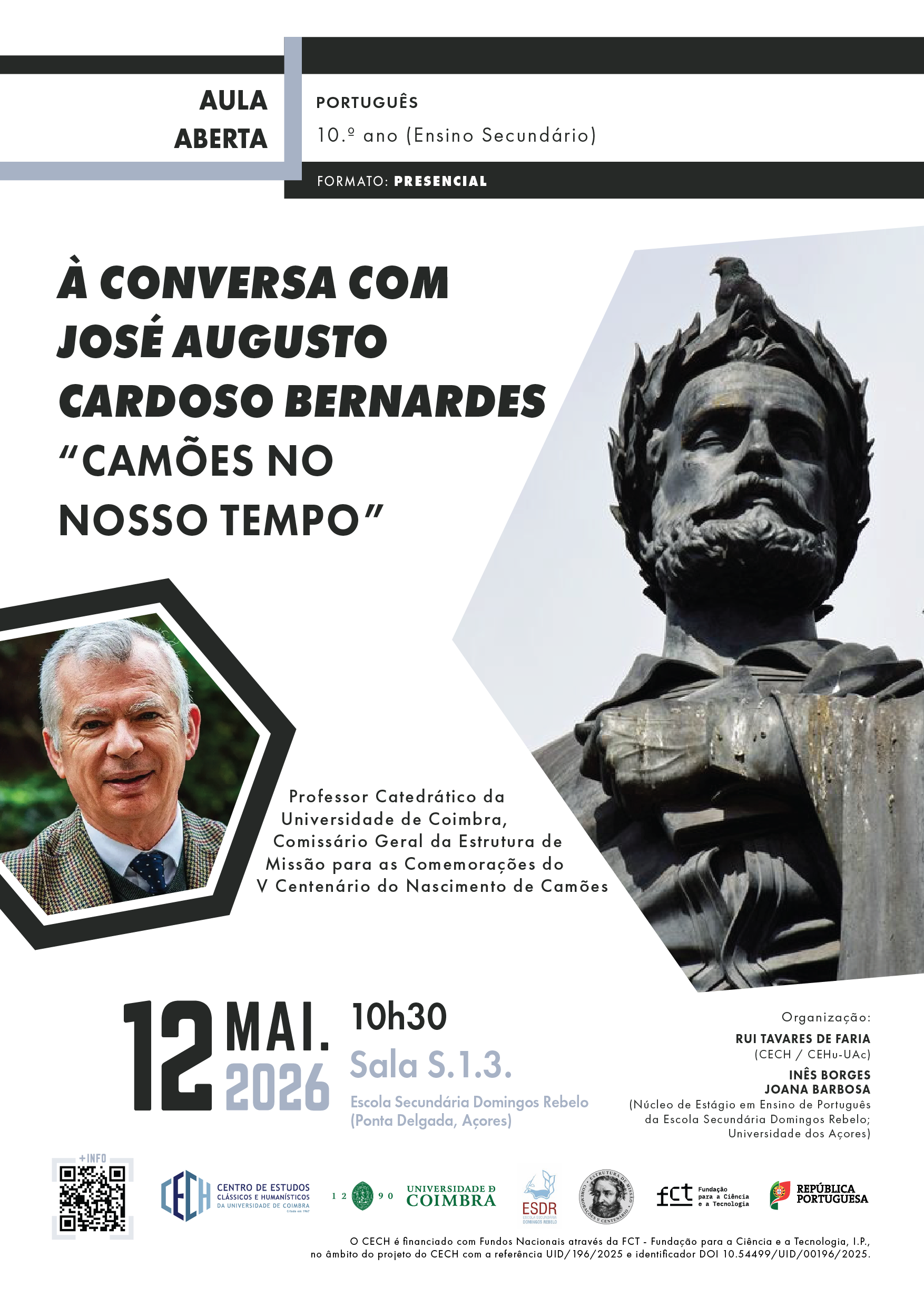 Ponta Delgada acolhe duas aulas abertas dedicadas a Camões