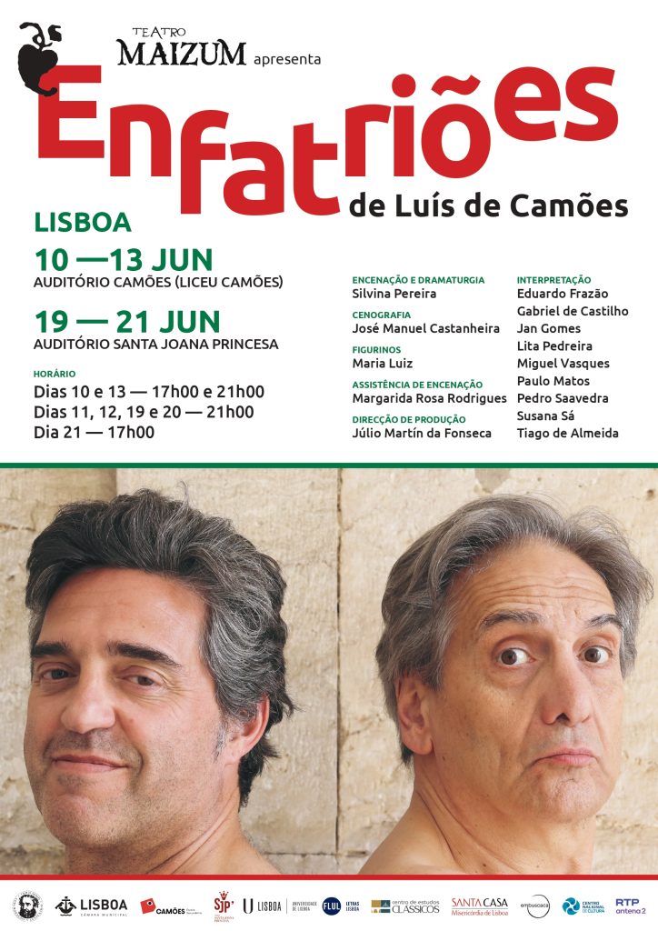 Comédia dos Enfatriões, de Luís de Camões, em cena em Lisboa